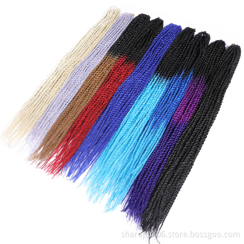 senegalese braiding hair 3packs/lot 22inch 30strands ombre crochet hair
